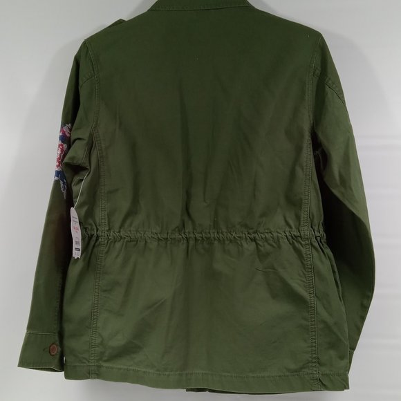 Wonder Nation Girls Green Anorak Button Front Jacket Size XXL (18) NWT - Picture 6 of 11